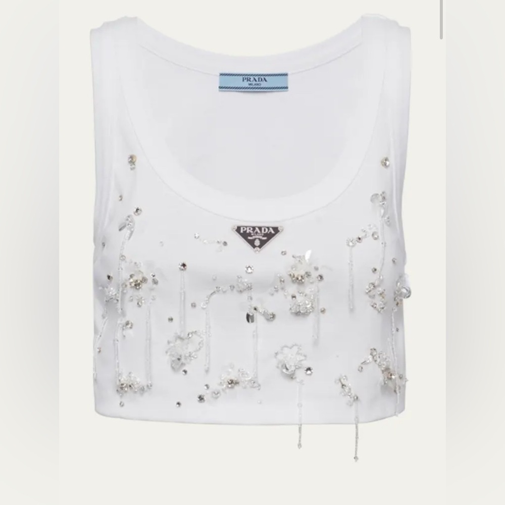 White crop top